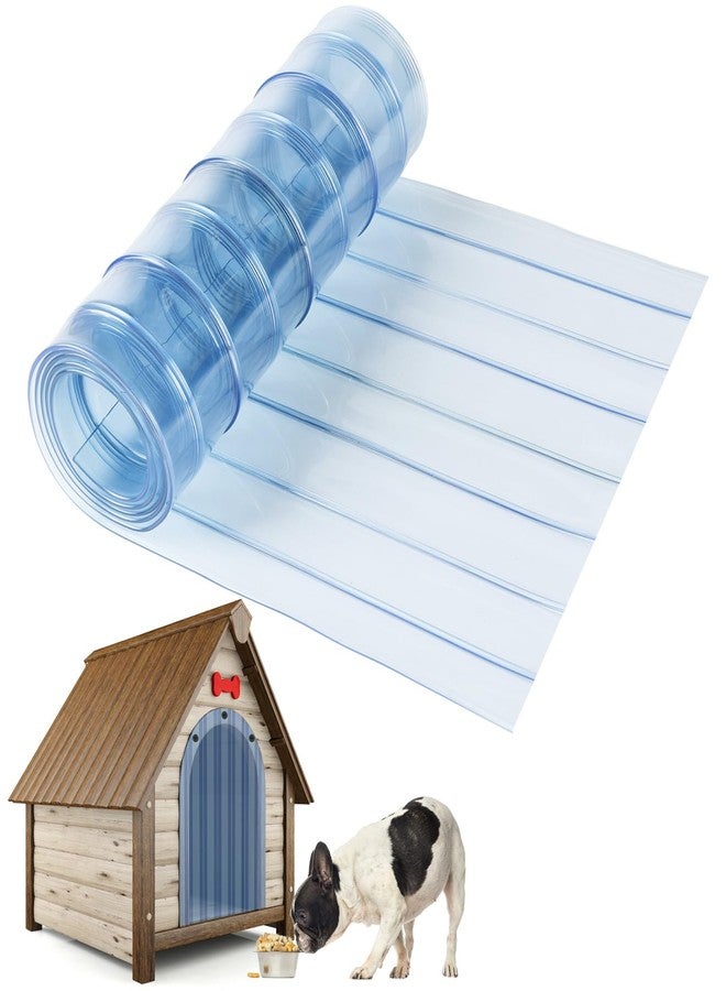 Ysglory Dog Door Replacement Flap Plastic Vinyl Door Strips Transparent Doghouse Door Flap Strips for DIY Dog or Cat Door, Easy to Cut & Install (15.7 in x 4.9 ft) - Image 1